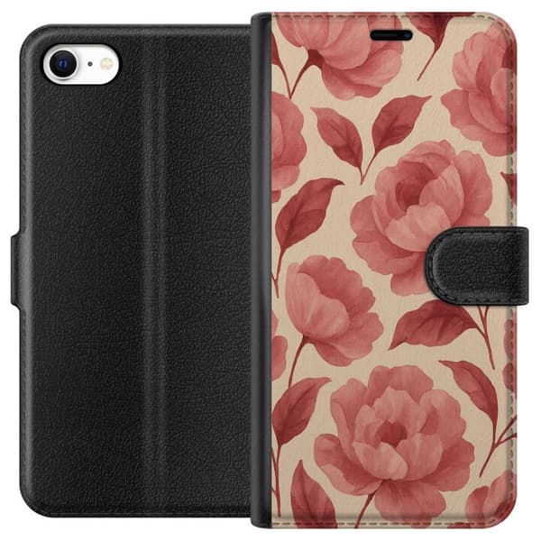 Apple iPhone 6 Tegnebogsetui Roseblomst