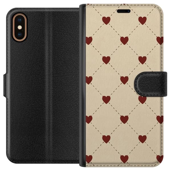 Apple iPhone X Lommeboketui Hjertegrind