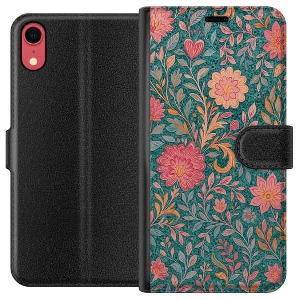 Apple iPhone XR Lompakkokotelo Floral Dream