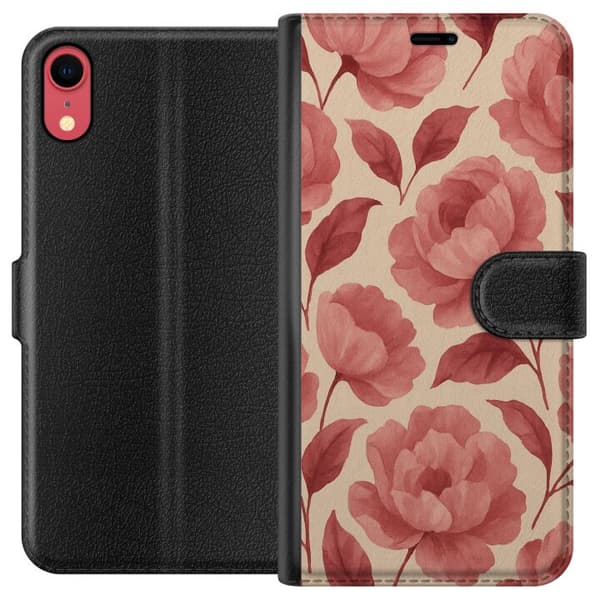 Apple iPhone XR Plånboksfodral Rose Bloom