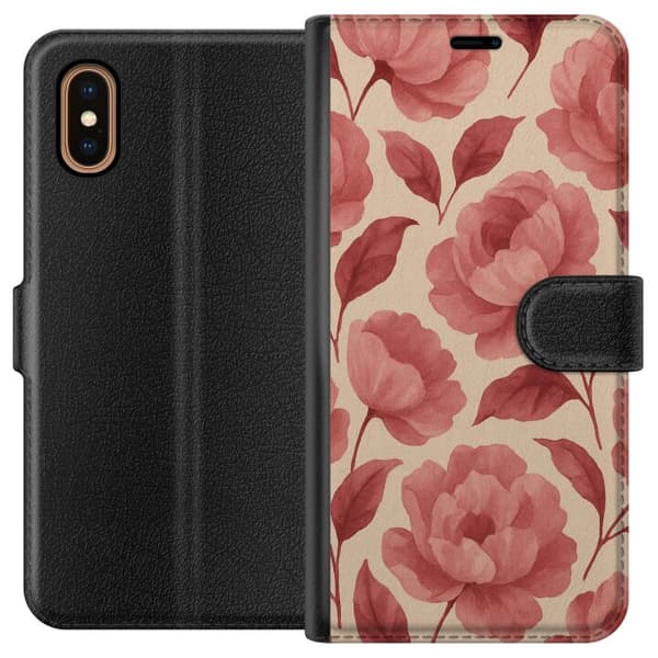 Apple iPhone XS Max Tegnebogsetui Roseblomst