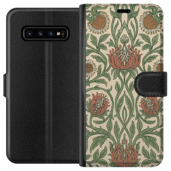 Samsung Galaxy S10 Lommeboketui Bladedetaljer