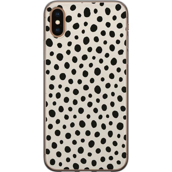 Apple iPhone XS Läpinäkyvä kuori Dot Dance