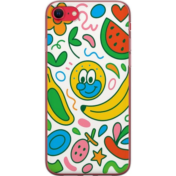 Apple iPhone 8 Gennemsigtig cover Sommerfugle Slør