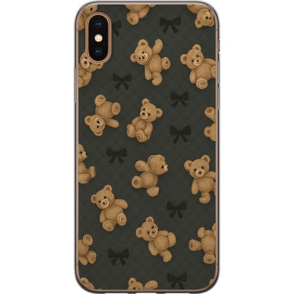 Apple iPhone X Läpinäkyvä kuori Teddy Halauksia