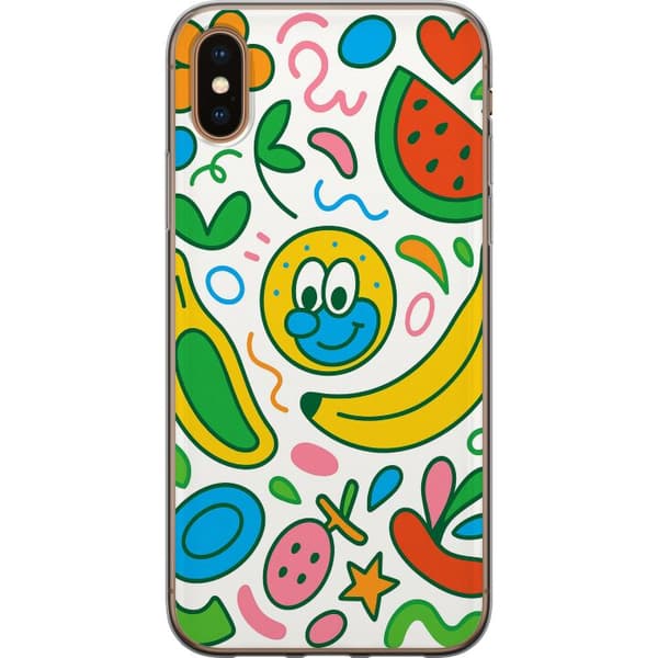 Apple iPhone X Genomskinligt Skal Butterfly Veil