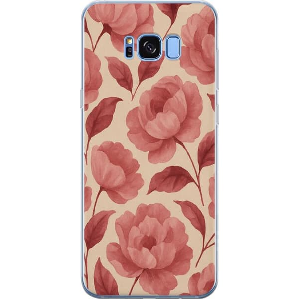 Samsung Galaxy S8 Gjennomsiktig deksel Rose Blomst