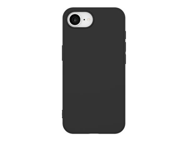 eSTUFF Infinite Vienna - Baksidesskydd för mobiltelefon - 100% recycled plastic - termoplastisk polyuretan (TPU) - svart - för Apple iPhone 16e