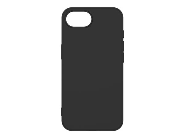 eSTUFF Infinite Vienna - Baksidesskydd för mobiltelefon - 100% recycled plastic - termoplastisk polyuretan (TPU) - svart - för Apple iPhone 16e