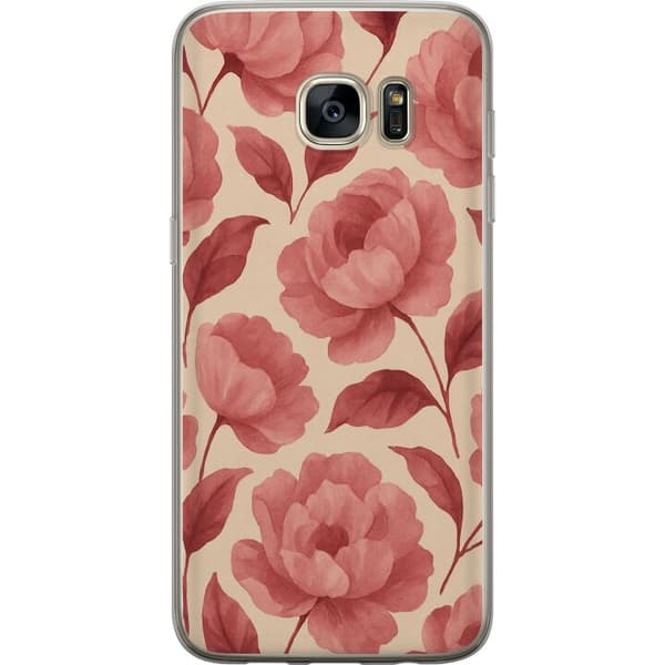 Samsung Galaxy S7 edge Gjennomsiktig deksel Rose Blomst