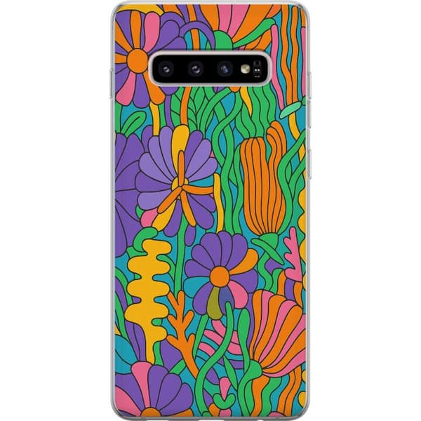 Samsung Galaxy S10+ Genomskinligt Skal Color Pop