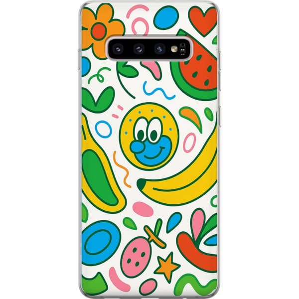 Samsung Galaxy S10+ Genomskinligt Skal Butterfly Veil
