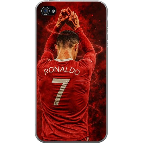 Apple iPhone 4 Läpinäkyvä kuori Ronaldo