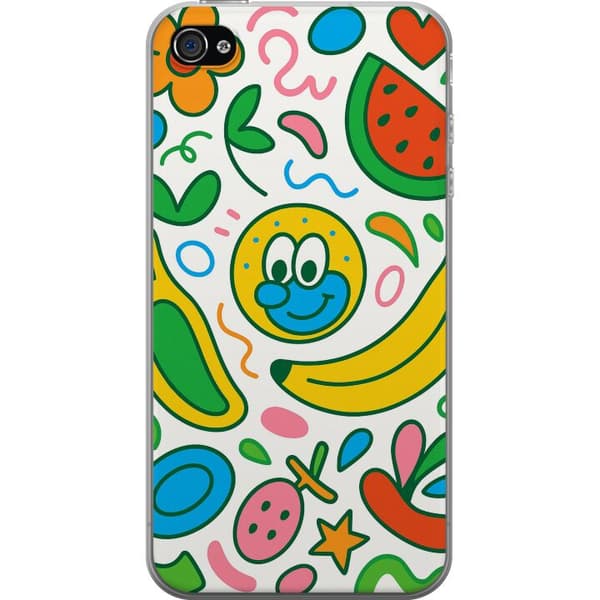 Apple iPhone 4s Gennemsigtig cover Sommerfugle Slør