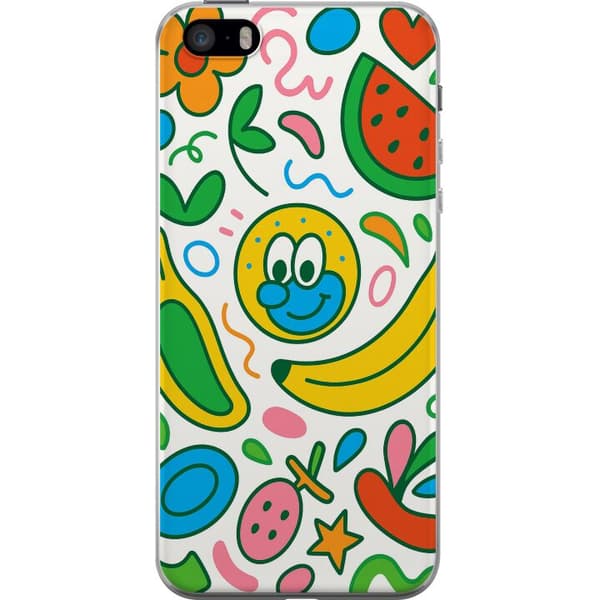 Apple iPhone 5s Gennemsigtig cover Sommerfugle Slør