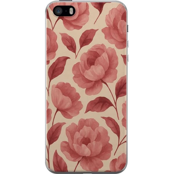 Apple iPhone 5s Gennemsigtig cover Roseblomst
