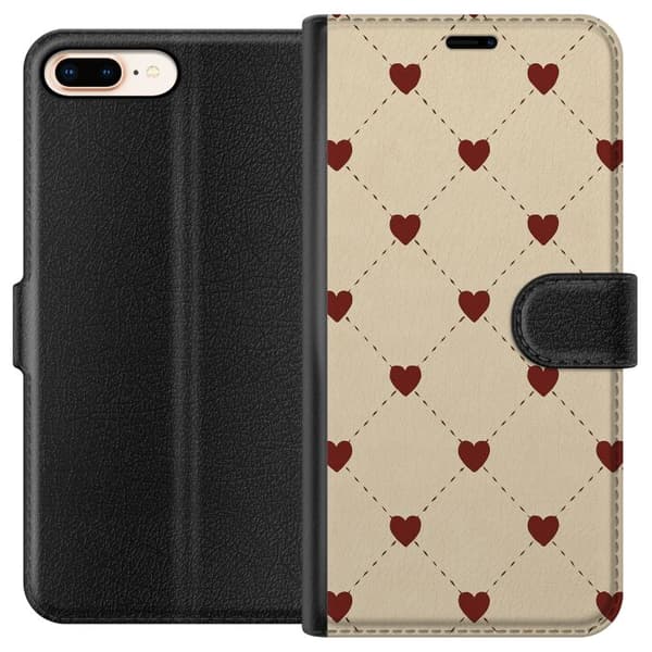 Apple iPhone 7 Plus Lommeboketui Hjertegrind