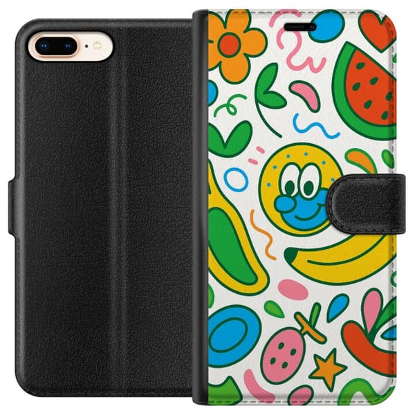 Apple iPhone 7 Plus Tegnebogsetui Sommerfugle Slør