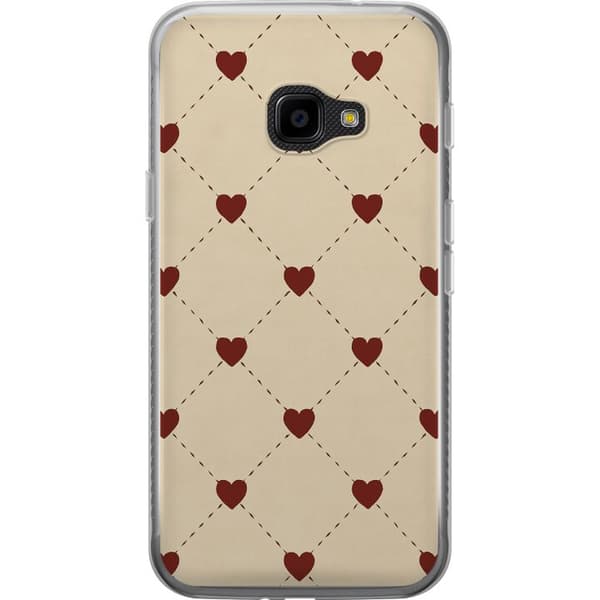 Samsung Galaxy Xcover 4 Gennemsigtig cover Hjertegitter