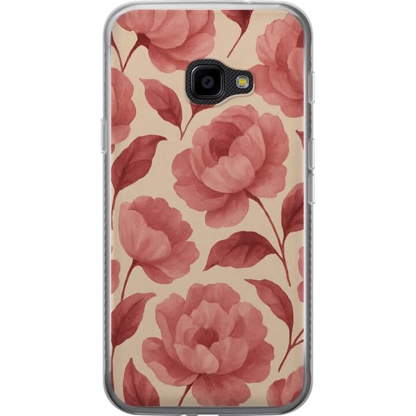 Samsung Galaxy Xcover 4 Gennemsigtig cover Roseblomst