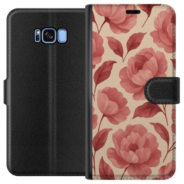 Samsung Galaxy S8 Plånboksfodral Rose Bloom
