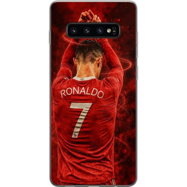 Samsung Galaxy S10 Gennemsigtig cover Ronaldo
