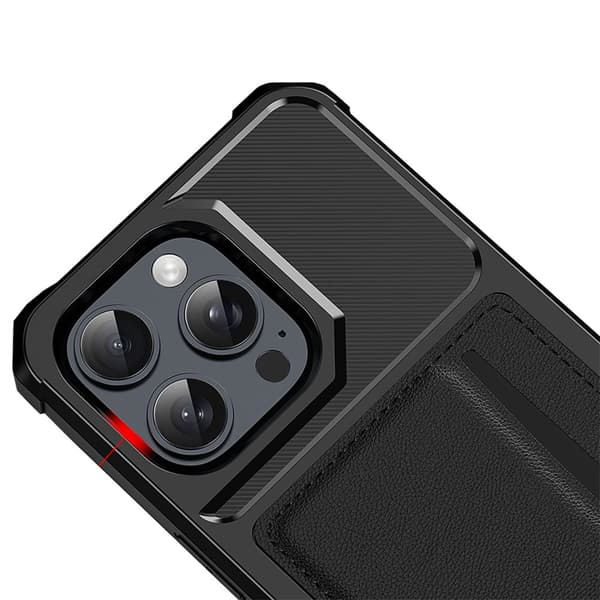 iPhone 12 Pro Max - Minimalistiskt Kortfodral med Fullt Skydd