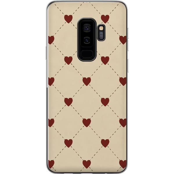 Samsung Galaxy S9+ Gennemsigtig cover Hjertegitter