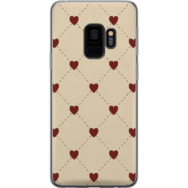 Samsung Galaxy S9 Gennemsigtig cover Hjertegitter