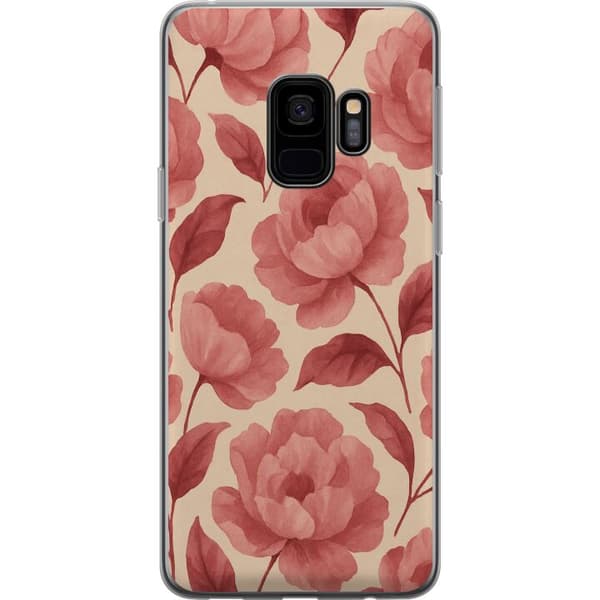 Samsung Galaxy S9 Gennemsigtig cover Roseblomst