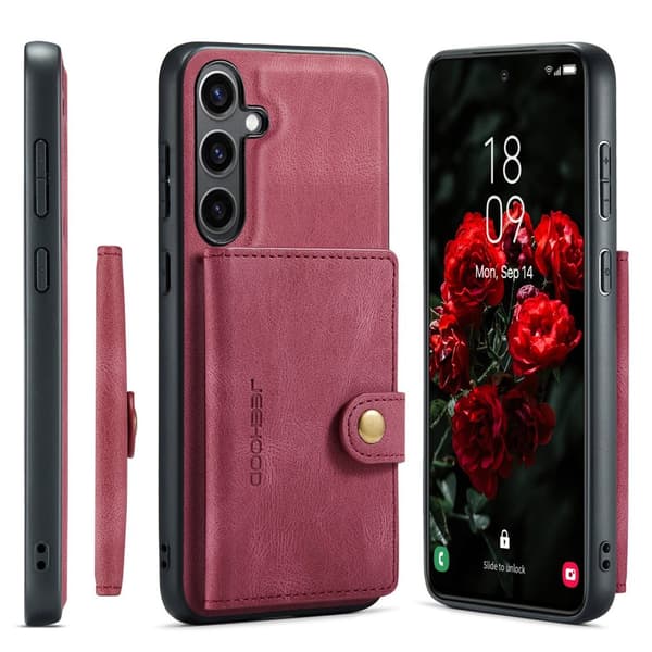 Samsung Galaxy S25 - Funktionellt skal med magnetisk korthållare