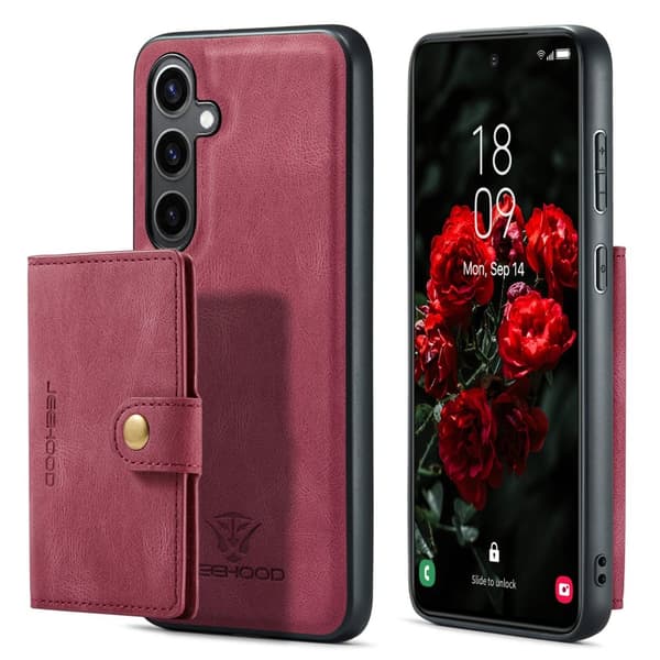 Samsung Galaxy S25 - Funktionellt skal med magnetisk korthållare