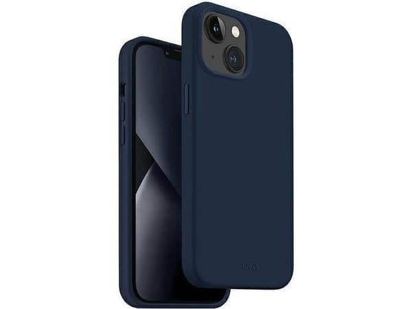 Uniq Uniq Unique kotelo Lino iPhone 14 6.1" sininen/laivastonsininen