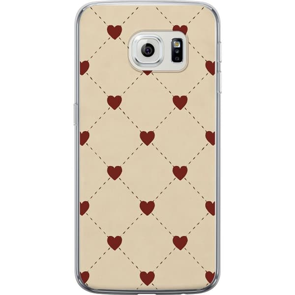 Samsung Galaxy S6 edge Gennemsigtig cover Hjertegitter