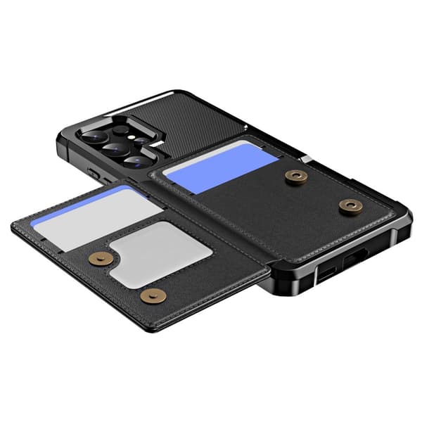 Samsung Galaxy S24 Ultra Plånboksfodral - Rymmer 4 Kort och Har Kickstand