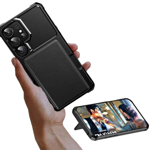 Samsung Galaxy S24 Ultra Plånboksfodral - Rymmer 4 Kort och Har Kickstand