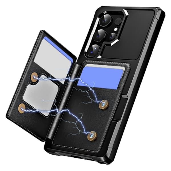 Samsung Galaxy S24 Ultra Plånboksfodral - Rymmer 4 Kort och Har Kickstand