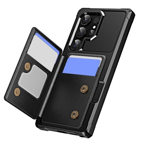Samsung Galaxy S24 Ultra Plånboksfodral - Rymmer 4 Kort och Har Kickstand