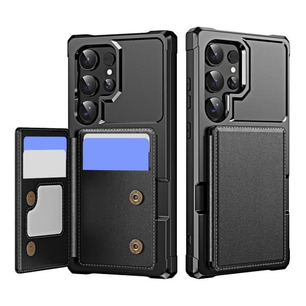 Samsung Galaxy S24 Ultra Plånboksfodral - Rymmer 4 Kort och Har Kickstand