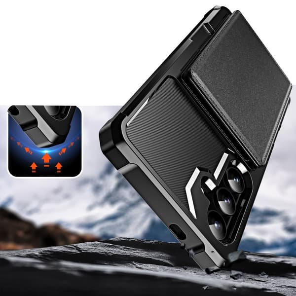 Samsung Galaxy S24 Plus Mobilfodral - Rymmer 4 Kort och Har Kickstand