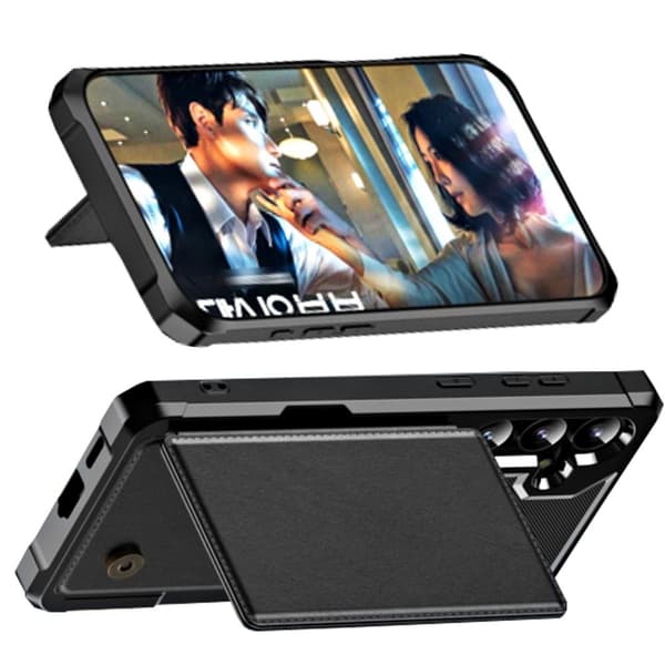 Samsung Galaxy S24 Plus Mobilfodral - Rymmer 4 Kort och Har Kickstand
