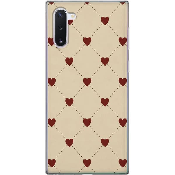 Samsung Galaxy Note10 Gennemsigtig cover Hjertegitter