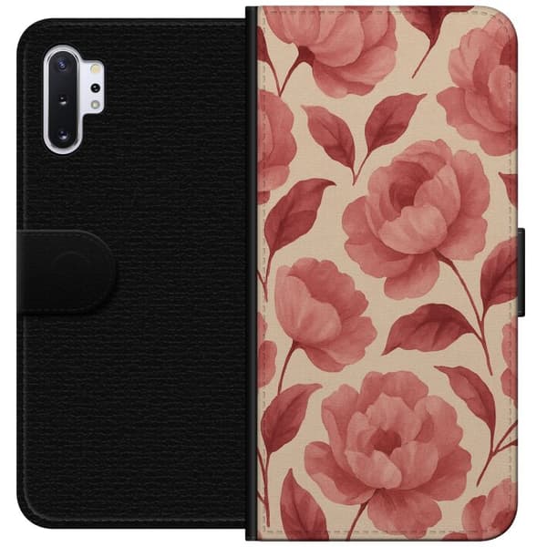 Samsung Galaxy Note10+ Lommeboketui Rose Blomst