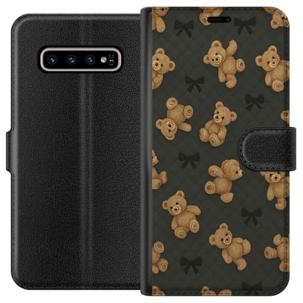 Samsung Galaxy S10+ Tegnebogsetui Teddy Knus