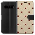 Miniatyrbild 1 av 3: Samsung Galaxy S10+ Plånboksfodral Heart Grid