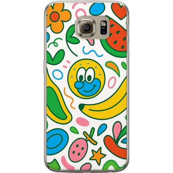 Samsung Galaxy S6 Gjennomsiktig deksel Sommerfuglslør