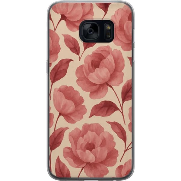 Samsung Galaxy S7 Gjennomsiktig deksel Rose Blomst