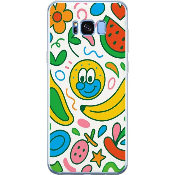 Samsung Galaxy S8+ Gjennomsiktig deksel Sommerfuglslør