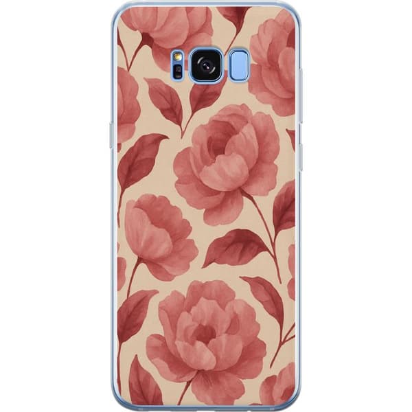Samsung Galaxy S8+ Gjennomsiktig deksel Rose Blomst