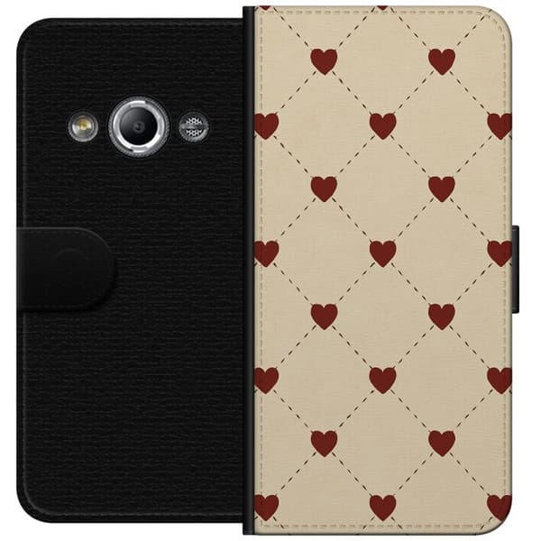 Samsung Galaxy Xcover 3 Lommeboketui Hjertegrind